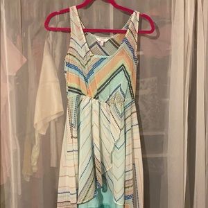 Candie’s | High Low Pattern Sleeveless Dress